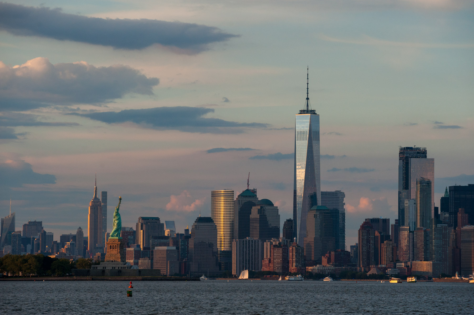 The Freedom Tower and Lady Liberty