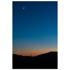Moon over St Peters Mountain, Warwick, NY