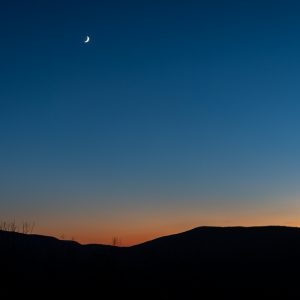 Moon over St Peters Mountain